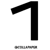 Number Uno Sticker by COLLA PAPER