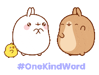 Be Kind Thank You Sticker by Molang