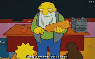 the simpsons paddle GIF