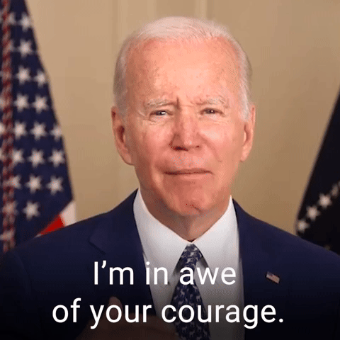 I'm in awe of your courage.