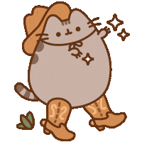 Country Music Cat Sticker by Pusheen