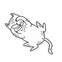Funny Cat Sticker by STRAYZ