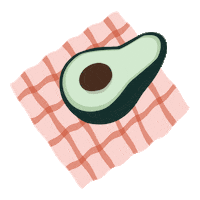 Skin Avocado Sticker by Base