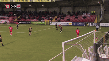 Goal Rebound GIF by Cliftonville Football Club