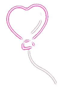 yuruneon neon balloon はーと キラキラ Sticker