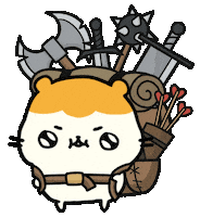 Adventure Hamster Sticker