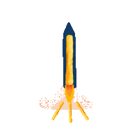Rocket Fries Sticker by LambwestonDE