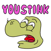 Dinosaur Mean Sticker by Luigi Segre