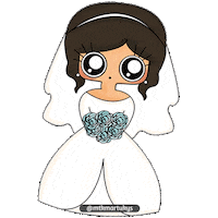 Wedding Bride Sticker by mtkmartukys