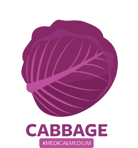 Red Cabbage Vegetable Sticker by Medical Medium