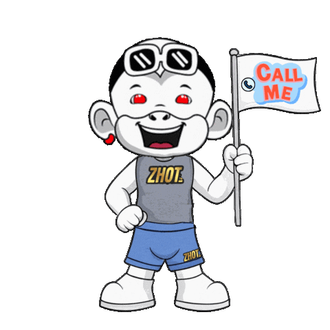 Call Me Mouth Sticker by Zhot