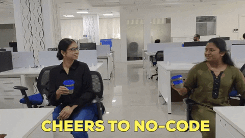 quixyofficial giphygifmaker cheers nocode cheers to no-code GIF
