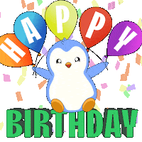 Happy Birthday Party Sticker by Pudgy Penguins