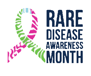 ProudToBeRare giphyupload ribbon zebra rare disease Sticker
