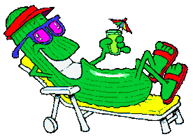 Relax Pickle Sticker