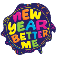 new year resolution Sticker by Carawrrr