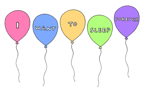 surprise i want to sleep forever STICKER