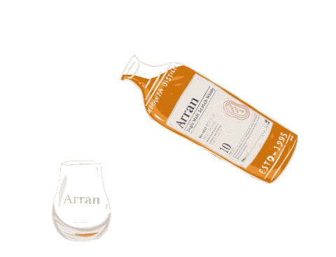 ArranDistillers giphyupload scotland whiskey whisky Sticker
