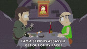 mad dinner GIF by South Park 