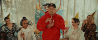 p_lo birthday flirty dive pool party GIF