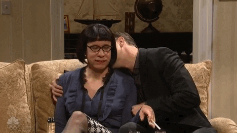 Fred Armisen Kiss GIF by Saturday Night Live