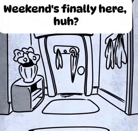Friday Weekend GIF by Elnaz  Abbasi