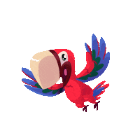 Arara Guacamaya Sticker by Praia Bingo