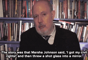 marsha p johnson mic GIF