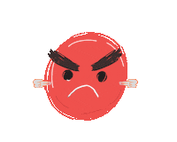 Angry Sticker Sticker by Bitrix24