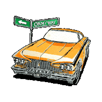 Classic Car Animation Sticker