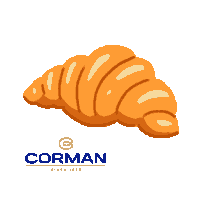 Croissant Puff Pastry Sticker by Corman