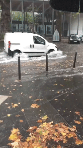 Paris Streets Flooded After Heavy Rainfall
