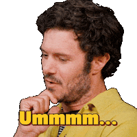 Pondering Chicken Wings Sticker by First We Feast