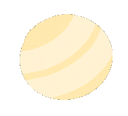 pilarios yellow planet galaxy neptune Sticker