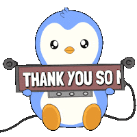 Thank You So Much Sticker by Pudgy Penguins