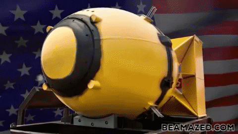 Momotaj giphygifmaker bombs nuclear weapons GIF