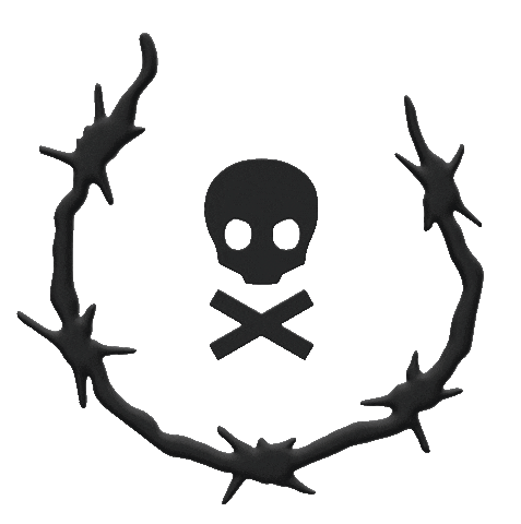 barbed wire sticker by MXDVS