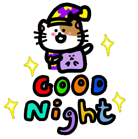 Night 貓 Sticker by Playbear520_TW