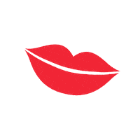 Red Lips Kiss Sticker by ScarletPeriod