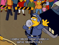 Yelling Season 3 GIF by The Simpsons