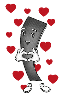 Infloor-Girloon cartoon hey liebe herz Sticker