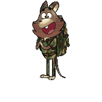Defencekidz cartoon army military navy Sticker