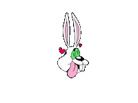 lugosis love bunny tattoo dollar Sticker