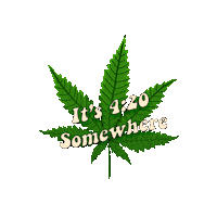kannabis_kat smoke weed 420 cannabis Sticker
