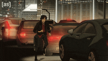 Running Away Car Crash GIF by Adult Swim
