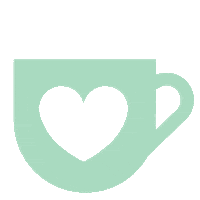 Coffee Heart Sticker by Karole Kessler