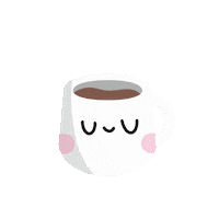 marlon_gzman love coffee kawaii cafe Sticker