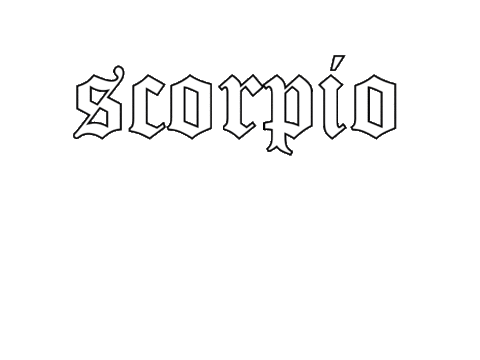 October Astrology Sticker