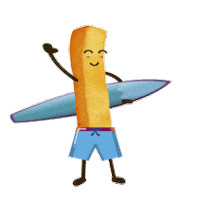 Lugs cerveja bacon batata frango Sticker