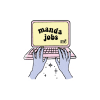 Work Computer Sticker by Fer Almeida Designer